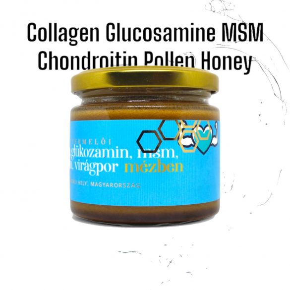 Kollagen, Glucosamin, MSM, Chondroitin, Pollen in Honig 180g